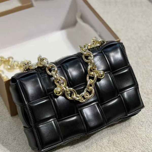 

designer bags shoulder bags padded woven bags bell thick chain tofu designer bag leather shoulder messenger leather pillow small square fema