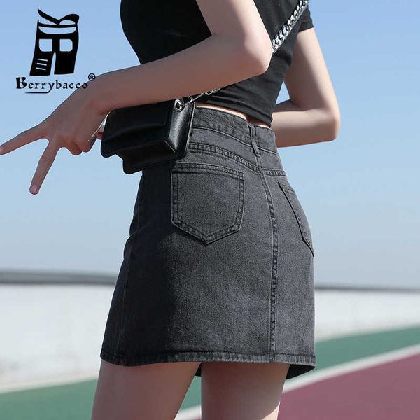 

skirts korean fashion jeans woman harajuku skirts bodycon high waist skirt denim black mini skirt y2k jeans skirt women clothes short l23021