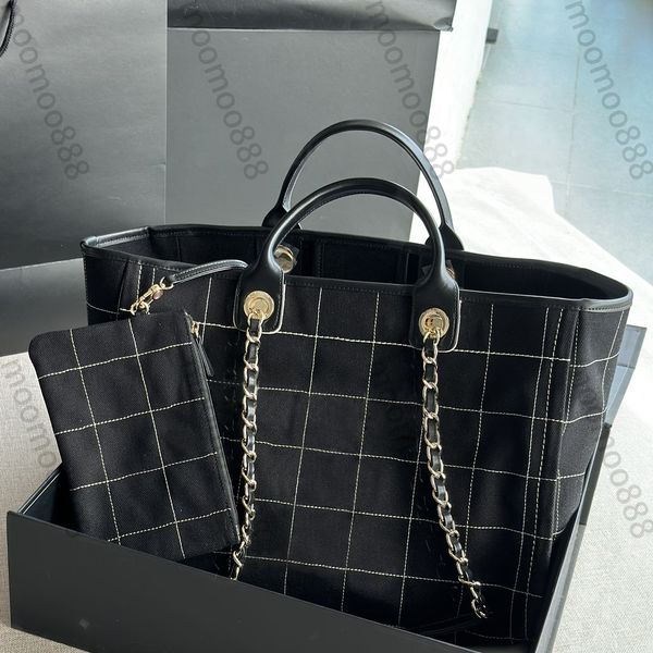 

10a tier mirror quality large shopping bag 38cm luxury designers canvas tote womens real leather cowhide handle purse classic handbag should