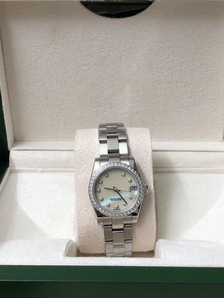 

2023 with original box lady diamonds watch womens watchs datejust 26mm luxury women watch day dateday girl sapphire glass wristwatch automat, Slivery;golden