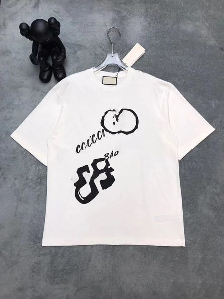 

men's t-shirts chao brand angel letter direct spray printing short sleeve t-shirt palm tree net red youth spring and summer s-5xl.ss04, White;black