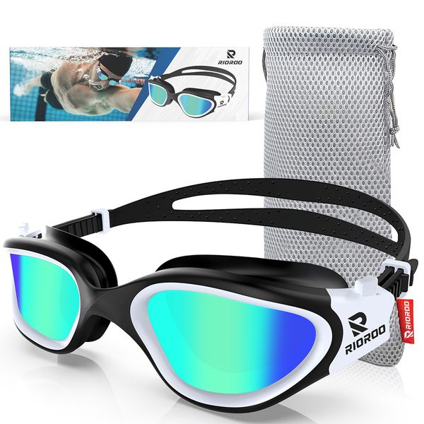 

goggles adults swimming glasses polarized swim goggles for anti fog/no leak/clear wide vision/uv protection/professional pool open water 230