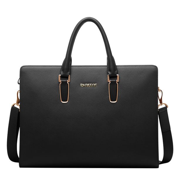 

briefcases men's cowhide briefcase large capacity handbag 16inch lapbag 230215