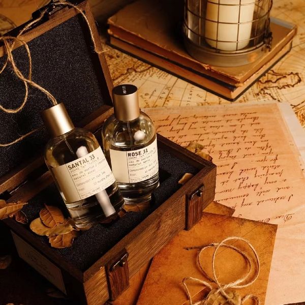 

luxury women set gift box perfume 100ml santal rose another women spray high version quality ship