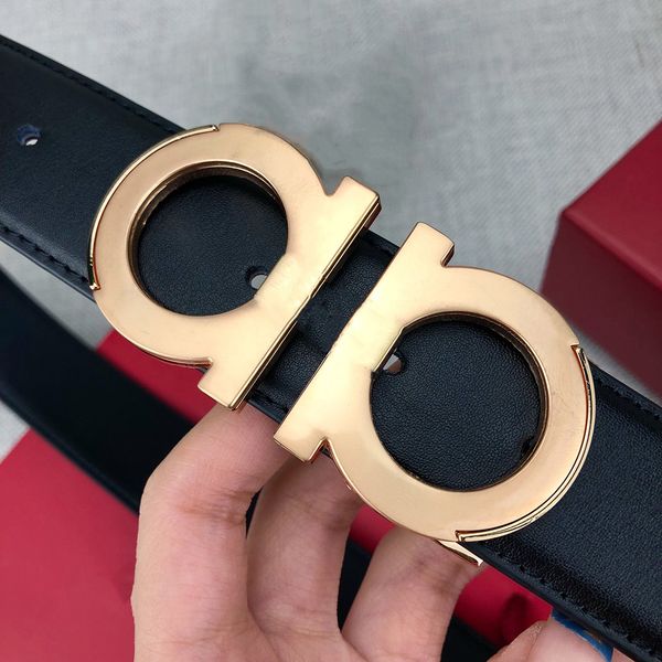 

new big buckle belt designer belts for men women width 3.8cm fashion luxury plain leather belts waistband, Black;brown
