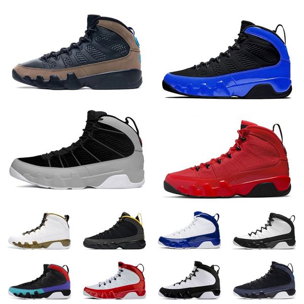 

fire 9 9s og men basketball shoes jumpman sneaker particle grey chile gym red black white unc racer p university gold blue jbc mens trainer