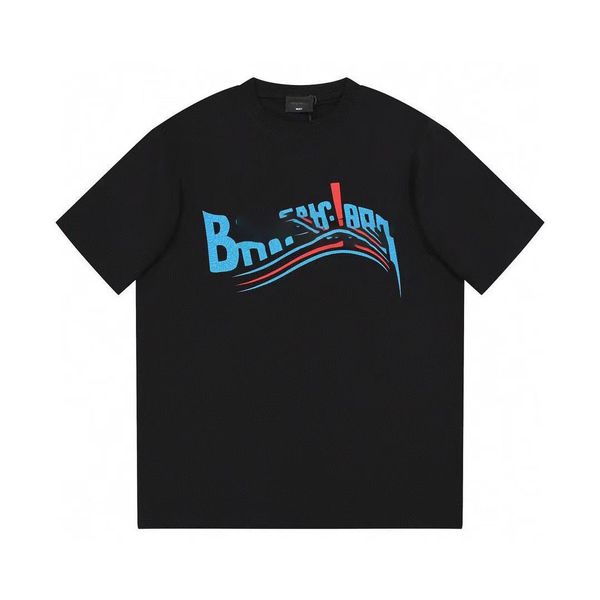 

men's t-shirts chao brand angel letter direct spray printing short sleeve t-shirt palm tree net red youth spring and summer s-5xl.ss06, White;black