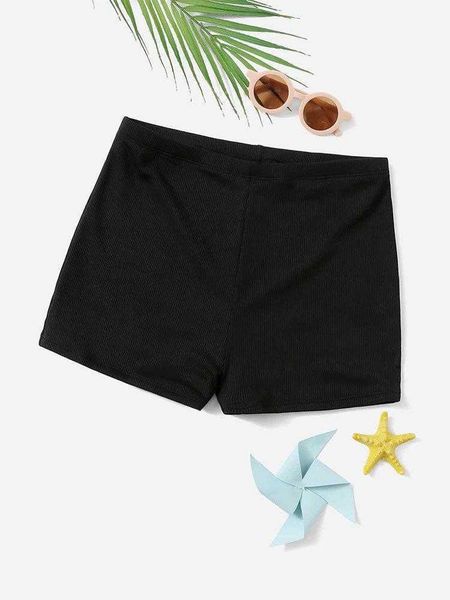 

childrens boxers boyshorts two pieces swimming trunks mens one piece solid, Blue