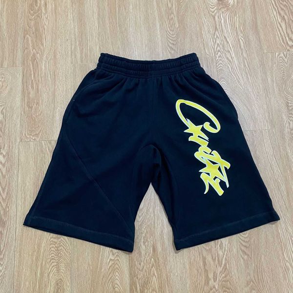 

men's corteizs shorts ins fashion hip hop skateboarding casual pants men women all seasonsky print pocket summer clothing casual loose, White;black