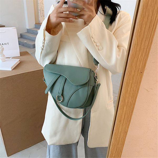 

shoulder bags evening bags evening bags women's leisure saddle pu solid color diagonal fashion easy matching lady handbags 230214 tabby