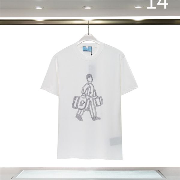 

fashion men's t-shirts luxury design 2023 pradity men's t-shirt retro decorative feel soft anti-wrinkle letter printing casual cou, White;black