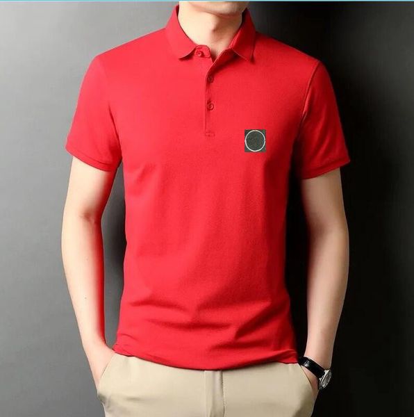 

a2 brand stone jacket polos island summer classic solid mercerized cotton polo shirt men's short sleeve stone t-shirt is land casual ve, White;black