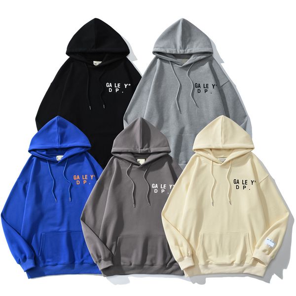 

designer galleryse luxury hoodies pullover sweatshirts loose long sleeve hooded jumper mens womens fashion streetwear lovers clothing, Black