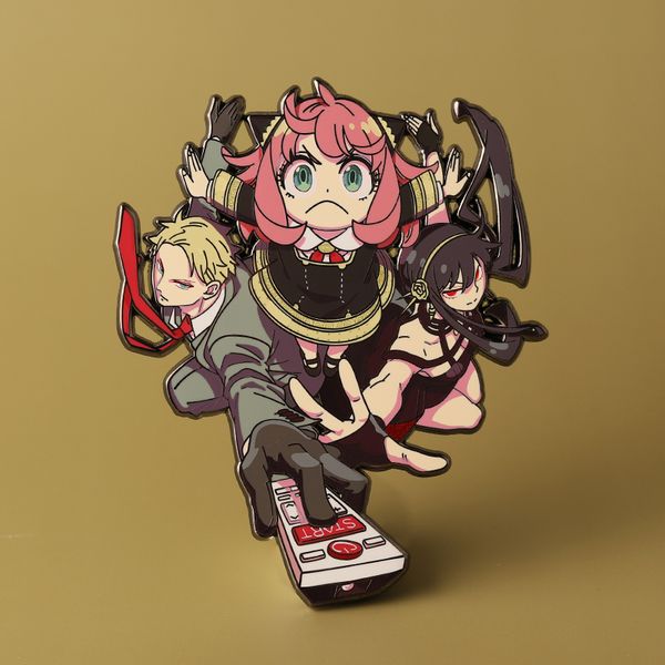 

spyxfamily yor forger metal badge animation brooch, Gray