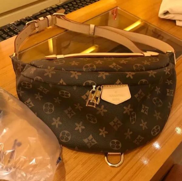 

millionaire bumbag cross body designer shoulder bag brown flower luxury genuine leather waist bags temperament fanny pack bum waist pocket 4