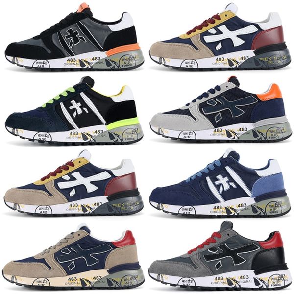 

designer ppremiata casual shoes mick lander django sheepskin genuine leather running shoe trainers sports sneakers men women sneaker 39-45