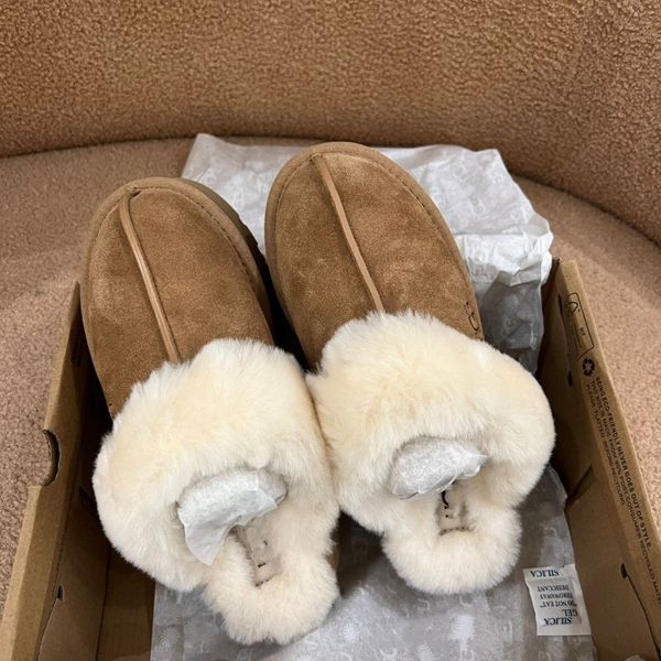 

Australia Womens Tazz Slippers Fur Slides Classic Ultra Mini Platform Boot Tasman Slip-on Les Petites Suede Wool Blend Comfort Winter snow bootes EU35-44, Blue