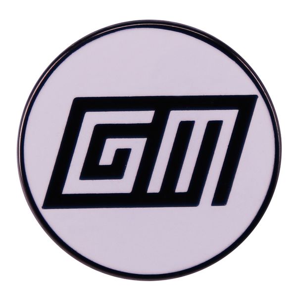

game master network logo enamel pin cute anime movies games hard enamel pins collect metal cartoon brooch backpack hat bag collar lapel badg, Blue