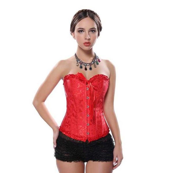 

shapewear royal women's jacquard corset top, Black;white