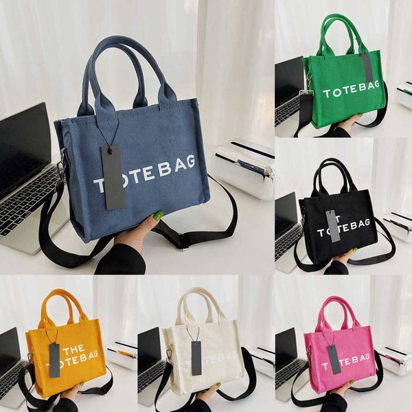 

the totes bags marc tote bag canvas designer handbags women fashion shoulder messenger bag black purses shopping bags letters printing 23013