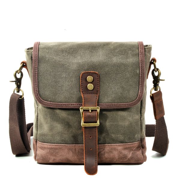 

briefcases olive green waxed canvas everyday purse sling shoulder bag 230215