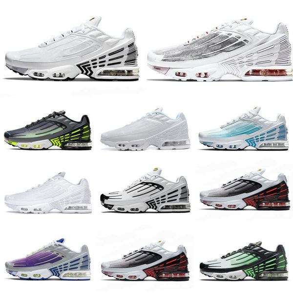 

discount tn plus 3 tuned men sports shoes 3s laser blue white red aquamarine obsidian hyper violet deep parachute ghost green triple black