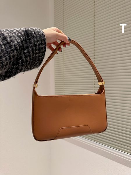 

designer luxury middle underarm satchel women bag high-quality brown crossbody bag retro leather purse paris plaid tote bag fashion purse