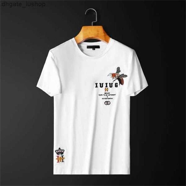 

mens t shirts fashion brand classic t-shirts white short sleeve sweater casual embossed letter horseshoe sanskrit cross pattern56e2md, White;black