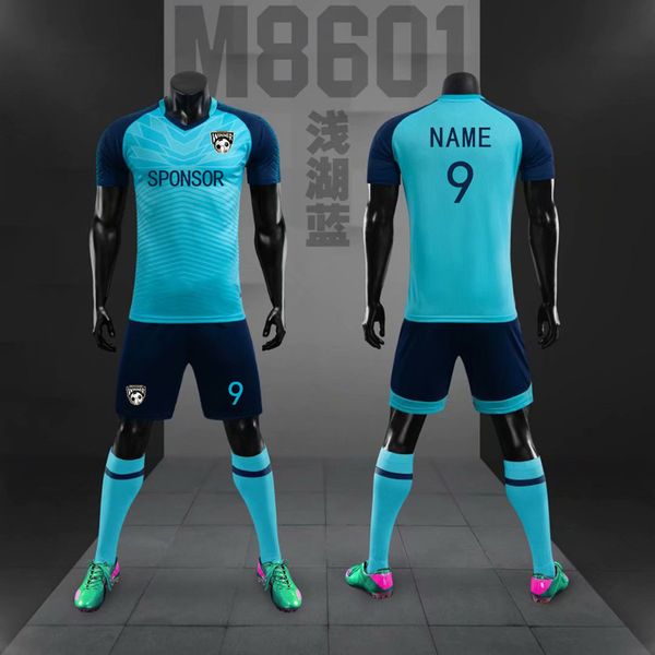 

outdoor t-shirts football jerseys adults child's soccer training uniforms shirts and shorts sets men kids soccer game team uniforms sui, Gray;blue