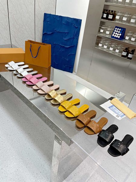 

summer women letters slippers 2023 female outdoor soft bottom non-slip slides girls monograms revival sandals beach shoes flip-flops 35-43, Black