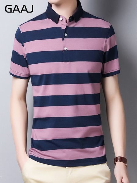 

men's polos gaaj brand striped polo men 95 cotton business poloshirt summer casual shirt classic regular fit army fashion social tee 2, White;black