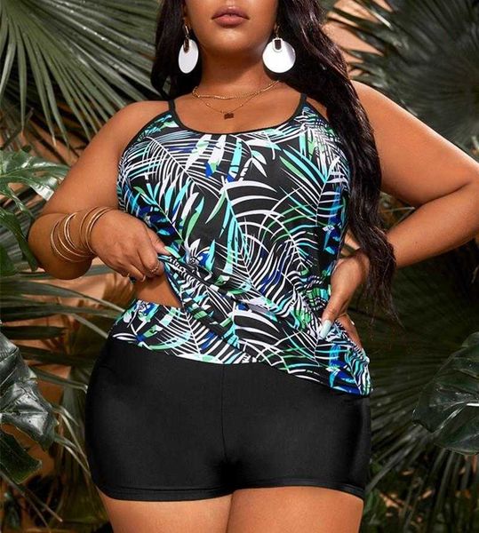 

split conservative womens swimsuit plus size printed fat woman bikini, White;black