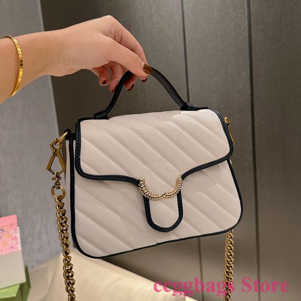 

luxury brand shoulder bags bags marmont crossbody shoulder bag for women genuine leather chain flap casual totes handbags fashion ladies wal