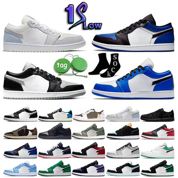 

1s 2023 jumpman men women basketball shoes university blue dark mocha unc light smoke grey hyper chicago omstore