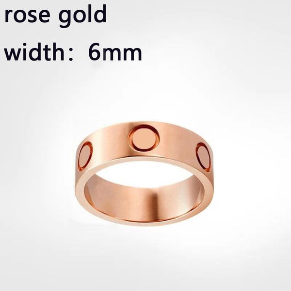 6 мм розовое золото без бриллианта