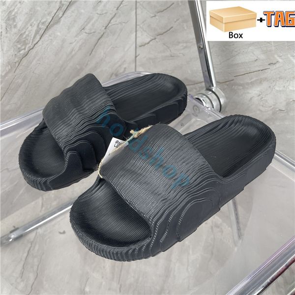 

slippers with box adilette 22 slide designer sandals magic lime st desert sand black grey beach slipper men women shoes flat fashion summer