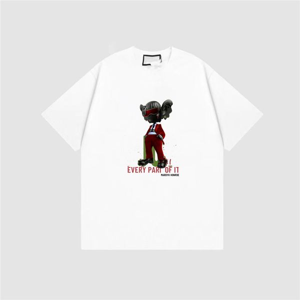 

men's t-shirt- 2023 fashion design ggity men's t-shirts womencotton wrinkle proof printed letter logo casual couple clothing 018-0, White;black