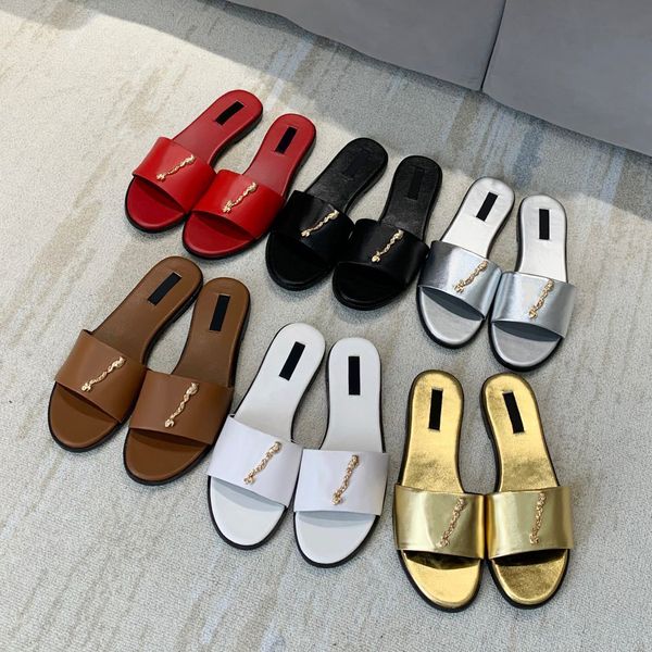 

wholesale brand woman slipper designer lady sandals summer jelly slide high heel slippers luxury casual shoes womens leather alphabet beach, Black