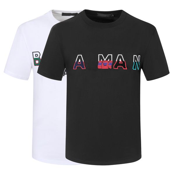 

paris designer mens sports t shirt men's and women's fashion letter embroidery tees summer couple street polo short sleeve casual, White;black