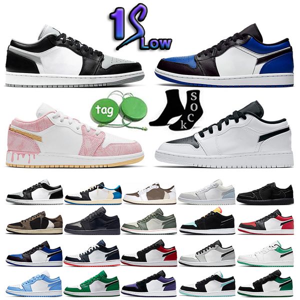 

jumpman 1 low men women basketball shoes og 1s triple white shadow university blue unc black bred toe light smoky grey mens sneakers eur 36-