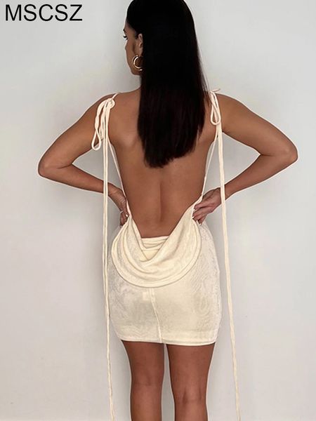 

casual dresses backless mini summer women spaghetti strap slip beach elegant draped short evening party red 230216, Black;gray