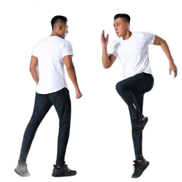 

men's pants luu summer thin ice silk sports calf quick drying outdoor fashion elastic casual pants 230215, Black
