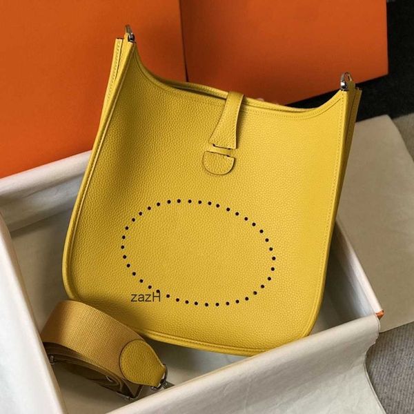 

women's evelynes genuine leather herme bags 2023 tote bag fashion litchi tote one shoulder crossbody evelyn wgk5