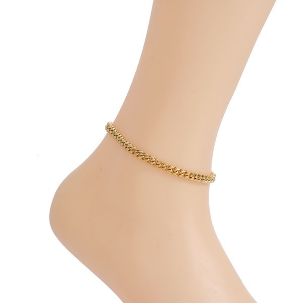 

anklets 6mm 8mm 10mm 12mm stainless steel chain women jewelry a012 230216, Red;blue