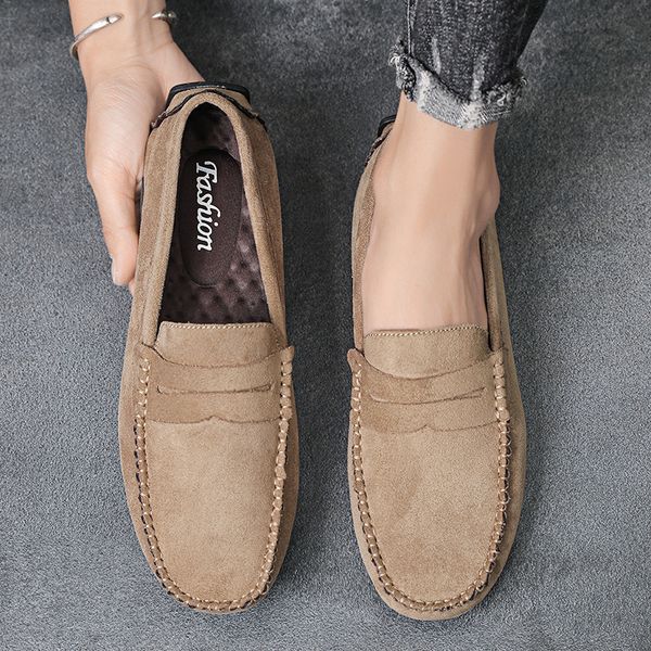

dress shoes men loafers casual shoes boat shoes men sneakers fashion driving shoes walking casual loafers male sneakers shoes 230215, Black