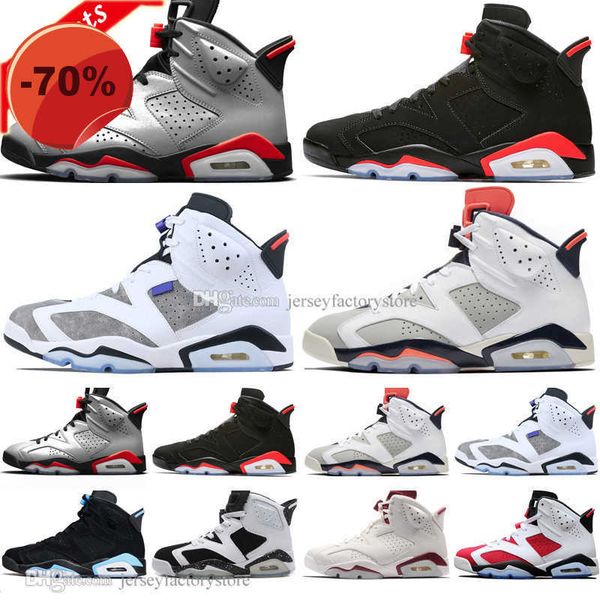 

sandals infrared 2019 bred 6 6s mens basketball shoes 3m reflective bugs bunny tinker hatfield unc oreo men sports sneakers trainers us7-13, Black