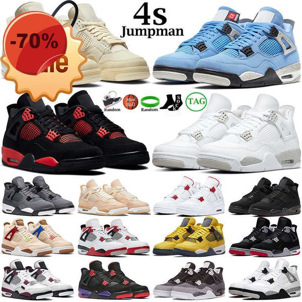 

sandals women men basketball shoes 4s jumpman red thunder infrared black cat cool grey fire red military blue shimmer what the mens trainers