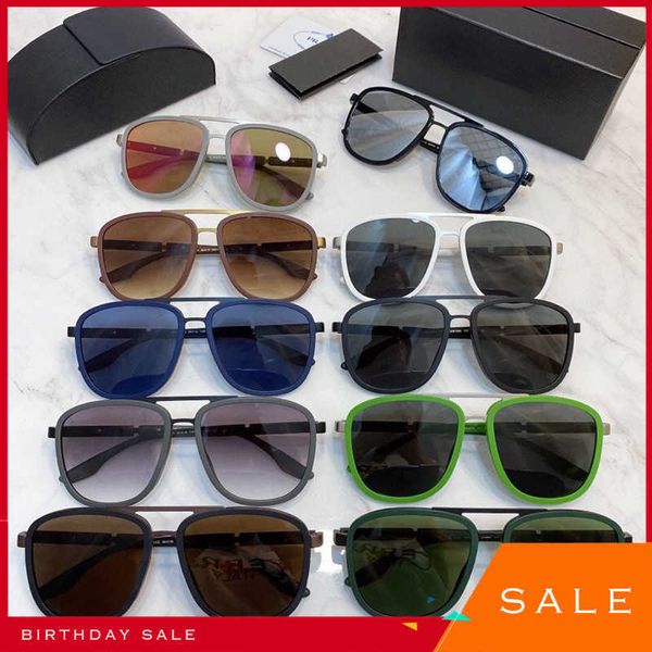 

luxury brand mens sunglasses uv400 designer brands 2023 new p to-ad frame large personalized men's and women's spr50x shades fashi, White;black