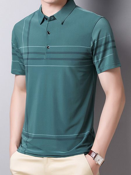 

men's polos gaaj brand polo shirt men business striped tshirt casual t shirt regular fit tee social poloshirt menswear stylish clothin, White;black