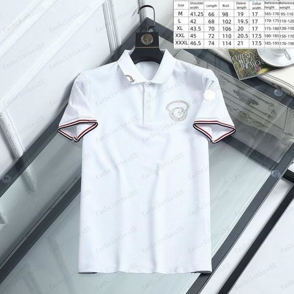 

polo stylist new shirts luxury mens brand mens designer polo t shirt summer fashion breathable short-sleeved lapel casual xzhn, White;black
